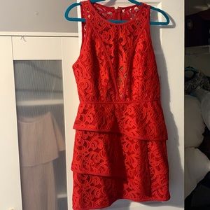 Red cocktail dress